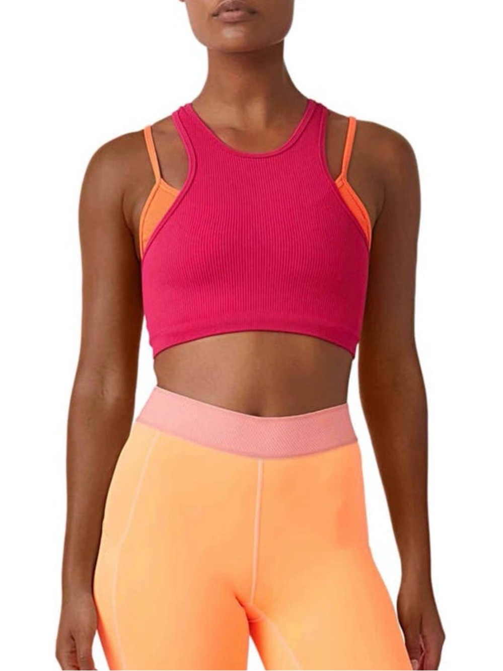FP Movement Free Throw Double Layer Crop Tank